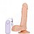 Prótese com Vibro Externo Ventosa Escroto 17,5x3,8 cm - Imagem 1