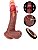 Prótese Realista com Vibrador Vai e Vem Rotação Aquecimento e Controle Remoto 21,5x4,0cm - Imagem 2