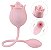Vibrador Estimulador de Clitóris em Formato de Língua e Bullet cor Rosa - Imagem 1