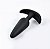 Plug Anal de Silicone cor Preto - Imagem 1