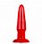 Plug Anal de Silicone 11x2,5cm Vermelho - Imagem 1