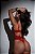Conjunto com Cinta Liga cor Vermelho - Imagem 3