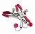 Kit Vermelho Tiara Plug Gargantilha Grampo Mamilo - Imagem 4