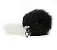 Kit Preto e Branco Plug Gargantilha Grampo de Mamilo Tiara - Imagem 2