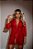 Robe Tentação em Renda e Tule cor Vermelho - Imagem 2