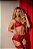 Conjunto Atena com Cinta Liga cor Vermelho - Imagem 1