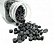 Microlink Com Silicone Preto Para Mega Hair - Imagem 1