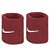 Munhequeira Nike Vinho Logo Branco pequena - Imagem 2