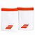 Munhequeira Babolat Logo Jumbo Branco/Vermelho Pack com 2 - Imagem 1
