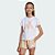 Camiseta Adidas Infantil Feminina JI6220 Branca - Imagem 3