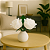 Arranjo De Flores Artificiais Rosas Decorativas Arranjo com Vaso - Imagem 1