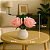 Arranjo De Flores Artificiais Rosas Decorativas Arranjo com Vaso - Imagem 8