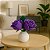 Arranjo De Flores Artificiais Rosas Decorativas Arranjo com Vaso - Imagem 6