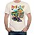 Camiseta Premium Roquenrou masculina off white de mangas curtas Rock n Roll Race - Imagem 1