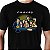 Camiseta Premium masculina Preta de mangas curtas Chaves Friends - Imagem 1