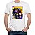 Camiseta rock and Ziggy Stardust Starman masculina tamanho adulto com mangas curtas na cor branca - Imagem 1