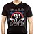 Camiseta rock Led Zeppelin integrantes retro tamanho adulto com mangas curtas na cor preta - Imagem 1