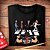 Camiseta rock Beatles x Stones com mangas curtas na cor preta - Imagem 2