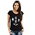 Camiseta rock Premium Queen Chaves Rhapsody tamanho adulto com mangas curtas na cor Preta - Imagem 3