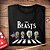 Camiseta rock The Beasts tamanho adulto com mangas curtas na cor preta - Imagem 2