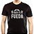 Camiseta Rock Es Fueda tamanho adulto com mangas curtas na cor preta - Imagem 1