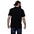 Camiseta Casal Caveira masculina com mangas curtas na cor preta - Imagem 5