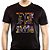 Camiseta Eddies Metal Kombat para adulto com mangas curtas na cor preta - Imagem 1
