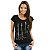 Camiseta Rock Baixo Patente tamanho adulto com mangas curtas na cor preta - Imagem 3