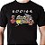 Camiseta rock Eddies Friends tamanho adulto com mangas curtas na cor preta - Imagem 1