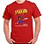 Camiseta para adulto com mangas curtas na cor vermelha Ramones Spider-Man Premium - Imagem 1