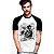 Camiseta Raglan Van Helsing Van Halen tamanho adulto na cor branca com mangas pretas - Imagem 3