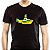 Camiseta Beatles Brasil Submarino Verde e Amarelo de mangas curtas na cor Preto - Imagem 1