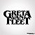 Camiseta premium Greta Van Fleet tamanho adulto com mangas curtas na cor branca - Imagem 1