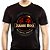 Camiseta Jurassic Rock tamanho adulto comangas curtas na cor preta - Imagem 1