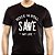 Camiseta Rock n Roll Save My Life para adulto com mangas curtas na cor preta - Imagem 1
