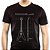 Camiseta rock Flying V Patente com mangas curtas na cor preta - Imagem 1