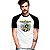 Camiseta Raglan Heavy Metal Show tamanho adulto na cor branca com mangas pretas - Imagem 3