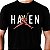 Camiseta rock Van Halen Air Halen tamanho adulto com mangas curtas na cor preta premium - Imagem 1