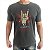 Camiseta Rock I Listen to Dead People Cinza Chumbo Premium - Imagem 1