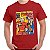 Camiseta rock Red Hot Quarteto Fantástico tamanho adulto com mangas curtas na cor vermelha - Imagem 1