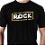 Camiseta rock May the Rock Be With You tamanho adulto com mangas curtas na cor preta - Imagem 1