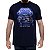 Camiseta rock Ride to the Future tamanho adulto na cor azul para adulto com mangas curtas na cor azul marinho - Imagem 1