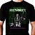 Camiseta rock Jimi Hendrix Matrix Purple Pill tamanho adulto com mangas curtas na cor preta Premium - Imagem 1