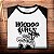 Camiseta Raglan Hoodoo Gurus branca com mangas pretas - Imagem 2