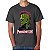 Camiseta rock Frankenstein Punk tamanho adulto com mangas curtas na cor cinza premium - Imagem 1