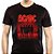 Camiseta AC/DC Powerup silhueta tamanho adulto na cor preta Classics - Imagem 1