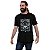 Camiseta rock Guns n Roses Caveira Paradise City Pirata masculina tamanho adulto com mangas curtas na cor preta Classics - Imagem 2