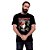Camiseta rock Iron Maiden The Trooper x Senjutsu masculina tamanho adulto com mangas curtas na cor preta Classics - Imagem 2
