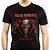 Camiseta rock Iron Maiden Senjutsu Back Cover Death Snake masculina tamanho adulto com mangas curtas na cor preta Classi - Imagem 1