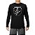 Camiseta rock Seu Madruga Metaleiro tamanho adulto com mangas longas na cor preta masculina - Imagem 1